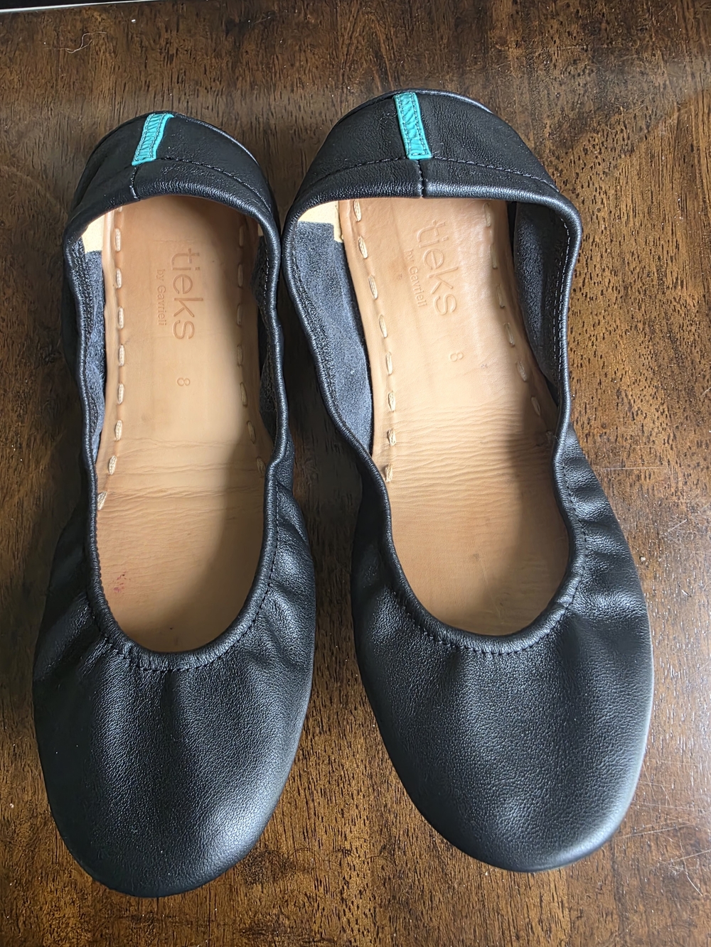 Tieks Classic Flat Black Size 8 Women's